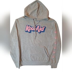 Kool-Aid Sweatshirt Womans Small Gray Sharkleberry Fin 90s Beach Nautical